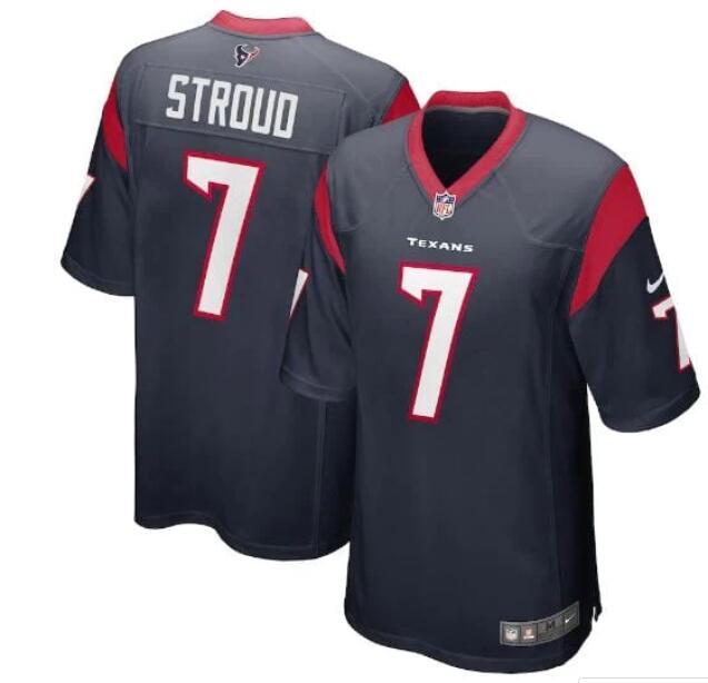2023 Men NFL Houston Texans #7 CJ Stroud Nike Navy Blue Game Jersey->houston texans->NFL Jersey
